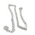 bransoletka srebrna z prostokątami, biżuteria rodowana 925 cena, bransoletka z maleńkimi cyrkoniami, elegancka bransoletka na karabińczyk, biżuteria premium shoper, bransoletka modułowa 925,  srebrna bransoletka modułowa z cyrkonią