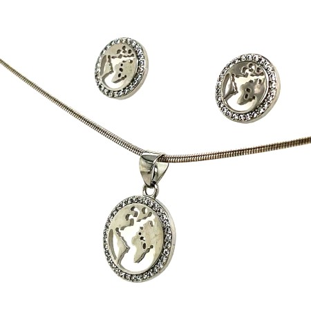 nowoczesna biżuteria styl minimalistyczny, elegancki zestaw biżuterii, modne dodatki z motywem podróży, estetyczna biżuteria, biżuteria premium shoper.