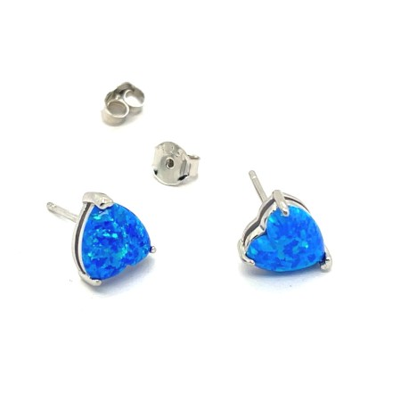 kolczyki z opalem szlachetnym, niebieski kamień w biżuterii, kolczyki mieniące się, biżuteria boho luxe opal, modne kolczyki 2026, artystyczne kolczyki z opalem