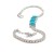 biżuteria z klasą,biżuteria w kolorze turkusu, niebieskozielona bransoletka