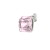 wisiorek kostka swarovskiego, rozowa zawieszka do lancuszka, rodowane srebro pr 925, bizuteria z krysztalami swarovski, wisiorki premium shoper
