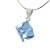 luksusowy wisiorek z krysztalem, jasnoniebieska zawieszka srebrna, bizuteria e commerce swarovski, elegancka zawieszka rodowana, wisiorek kostka 8 mm