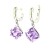 modne kolczyki z krysztalami, kolczyki rodowane kostki, fioletowe kolczyki swarovski, eleganckie kolczyki na biglu, kolczyki premium shoper
