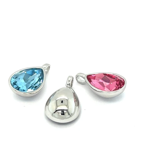 Noble Bellezza, srebrna zawieszka premium, zawieszka Swarovski, modna biżuteria damska, srebro rodowane <