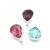 Srebrna rodowana zawieszka 925 z kryształem Swarovski® w kształcie kropli.