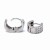 Kółka ze srebra i cyrkonii - kolczyki idealne na prezent dla niej, nowoczesna biżuteria rodowana, kolczyki koła z białymi kamieniami, szerokie kółka do uszu, ekskluzywne kolczyki z cyrkonią
