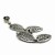 kolczyki na sztyfcie wiszące, bezpieczne zapięcie wkrętki, srebrne kolczyki 33 mm, kolczyki wiszące z kulką, biżuteria do biura srebro, eleganckie kolczyki liście na co dzień, kolczyki z kulką przy uchu