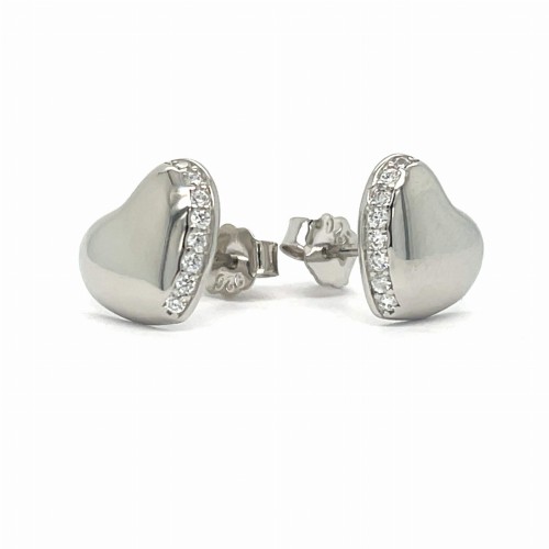 Przejdź do produktu Srebrne kolczyki małe serca 