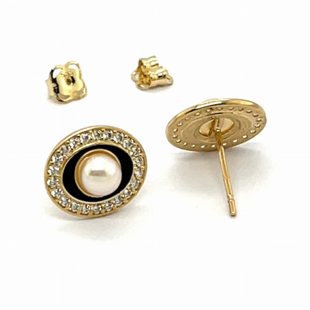biżuteria premium sklep online, nowoczesne kolczyki 2026, złote ozdoby na specjalne okazje, kolczyki sztyfty owalne, biżuteria wysadzana cyrkoniami, eleganckie kolczyki 14k