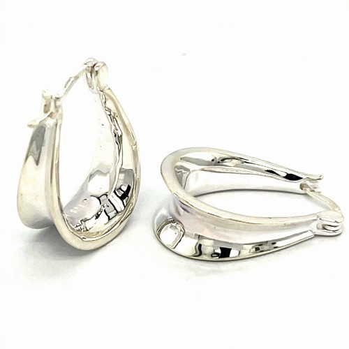 Przejdź do produktu Srebrne Kolczyki Koła 925 Elektroforma  Szerokie Koła 