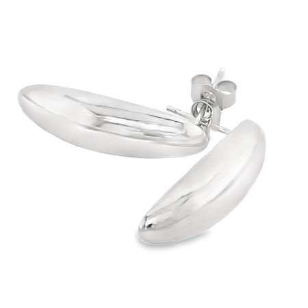 Kolczyki srebro pr. 925 Kolczyki o  bananowym  kształcie