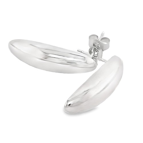 Przejdź do produktu Kolczyki  bananki srebrne