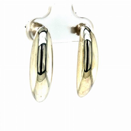 Kolczyki srebro pr. 925 Kolczyki o  bananowym  kształcie