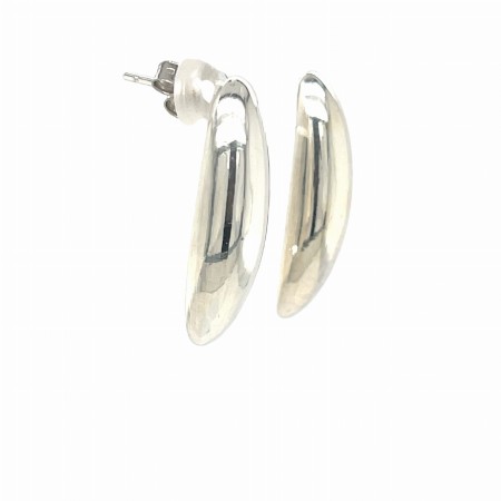 Kolczyki srebro pr. 925 Kolczyki o  bananowym  kształcie