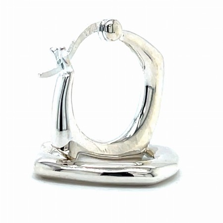 Kolczyki srebrne , geometryczne, modne  pr. 925 otwarte romby