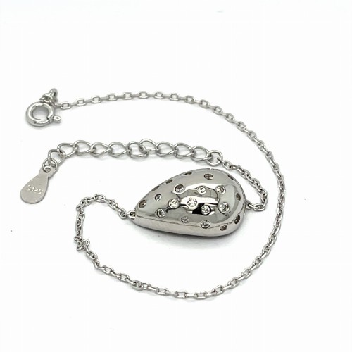 Przejdź do produktu Bransoletka Srebrna Kropla ozdobiona cyrkoniami