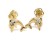 kolczyki dziecięce z motywem zwierząt, urocza biżuteria ze złota, złote delfiny wysoki połysk, design zwierzęcy w złocie 585, kolczyki dla małej miłośniczki morza, biżuteria z motywem morskim