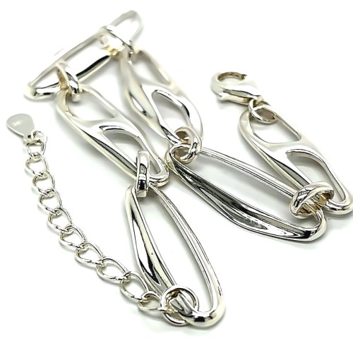 Przejdź do produktu Srebrna bransoletka ogniwa elektroform