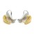 Kolczyki srebro ze złoceniem pr. 925 podwójne krople
