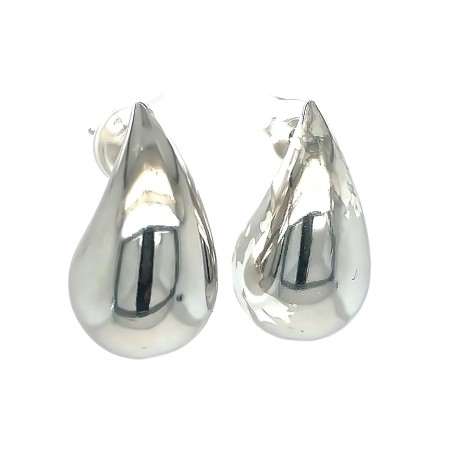 Kolczyki srebrne pr. 925 modne, duże krople
