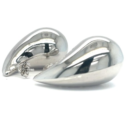 Kolczyki srebrne pr. 925 modne, duże krople