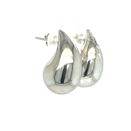 Kolczyki srebrne pr. 925 modne, duże krople