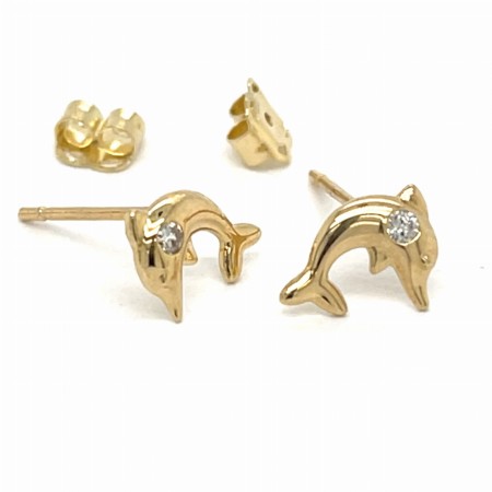 złoto próba 585 kolczyki dziecięce, biżuteria złota 14k dla dzieci, wysokiej próby złoto 585, bezpieczne zapięcie sztyft złoto, biżuteria złota bez niklu dla dziecka