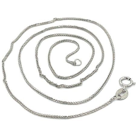 Łańcuszek srebrny 40 cm, splot - lisi ogon, splot foxtail srebro, łańcuszek gęsty splot, unikalny splot łańcuszka, biżuteria o mocnym splocie, łańcuszek elegancki design