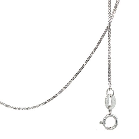 Srebrna ozdoba na szyję, must have, dodatki modowe, akcesoria modowe, prezent dla dziewczyny, prezent dla żony, łańcuszek splot lisi ogon