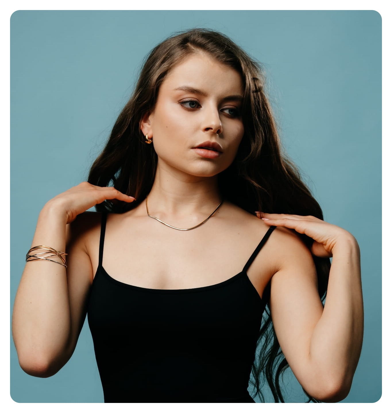 Piękne kolczyki dwustronne ze srebra. Złocenie i rodowanie, kolczyki łezki dwustronne, kolczyki srebro 925 dwukolorowe, srebrne kolczyki rodowane łezki