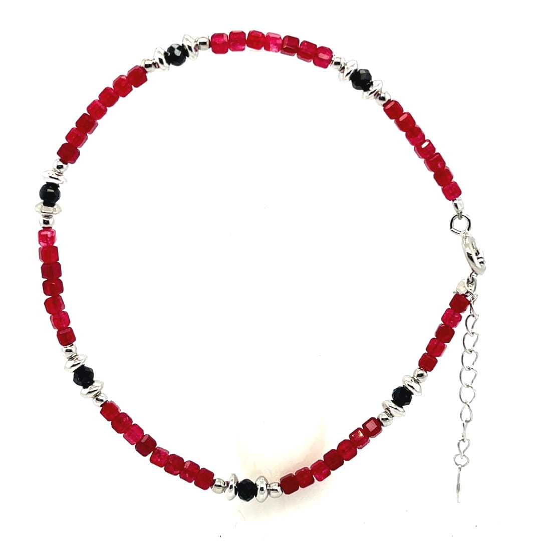 bransoletka z regulacją długości, 17 cm bransoletka, łańcuszek przedłużka do bransoletki, bransoletka na nadgarstek,  prezent dla niej, biżuteria na co dzień, elegancka bransoletka, modna biżuteria turmalin