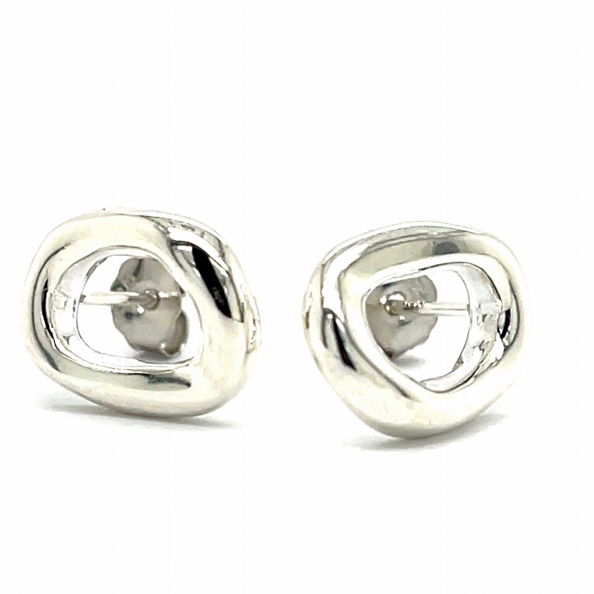 Kolczyki srebrne  rodowane pr. 925 Oponki