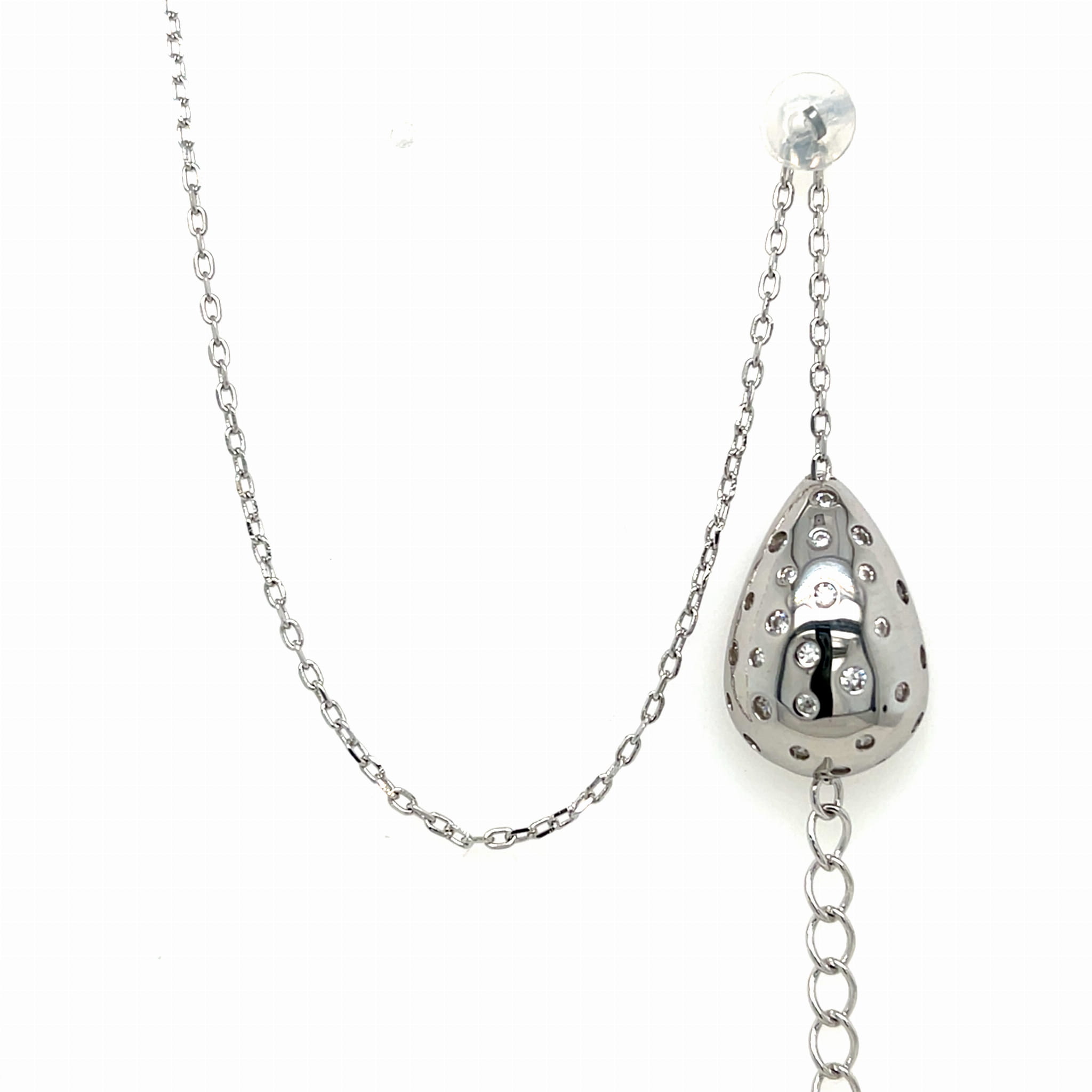 Ozdoba na rękę - łańcuszek z kroplą. Srebro 925.