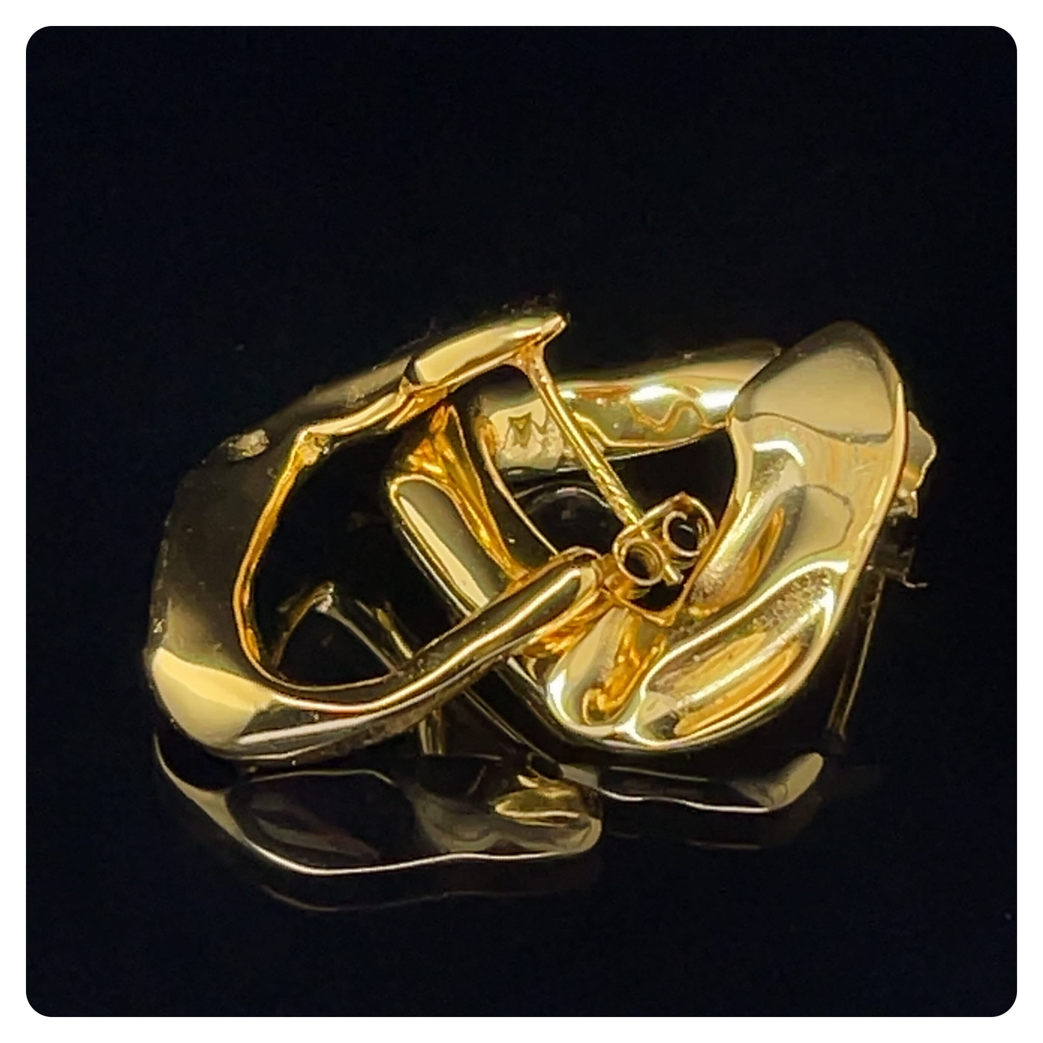 duże kolczyki geometryczne, kolczyki 23 mm bok, biżuteria do minimalistycznych stylizacji, kolczyki z fakturą, awangardowa biżuteria sklep