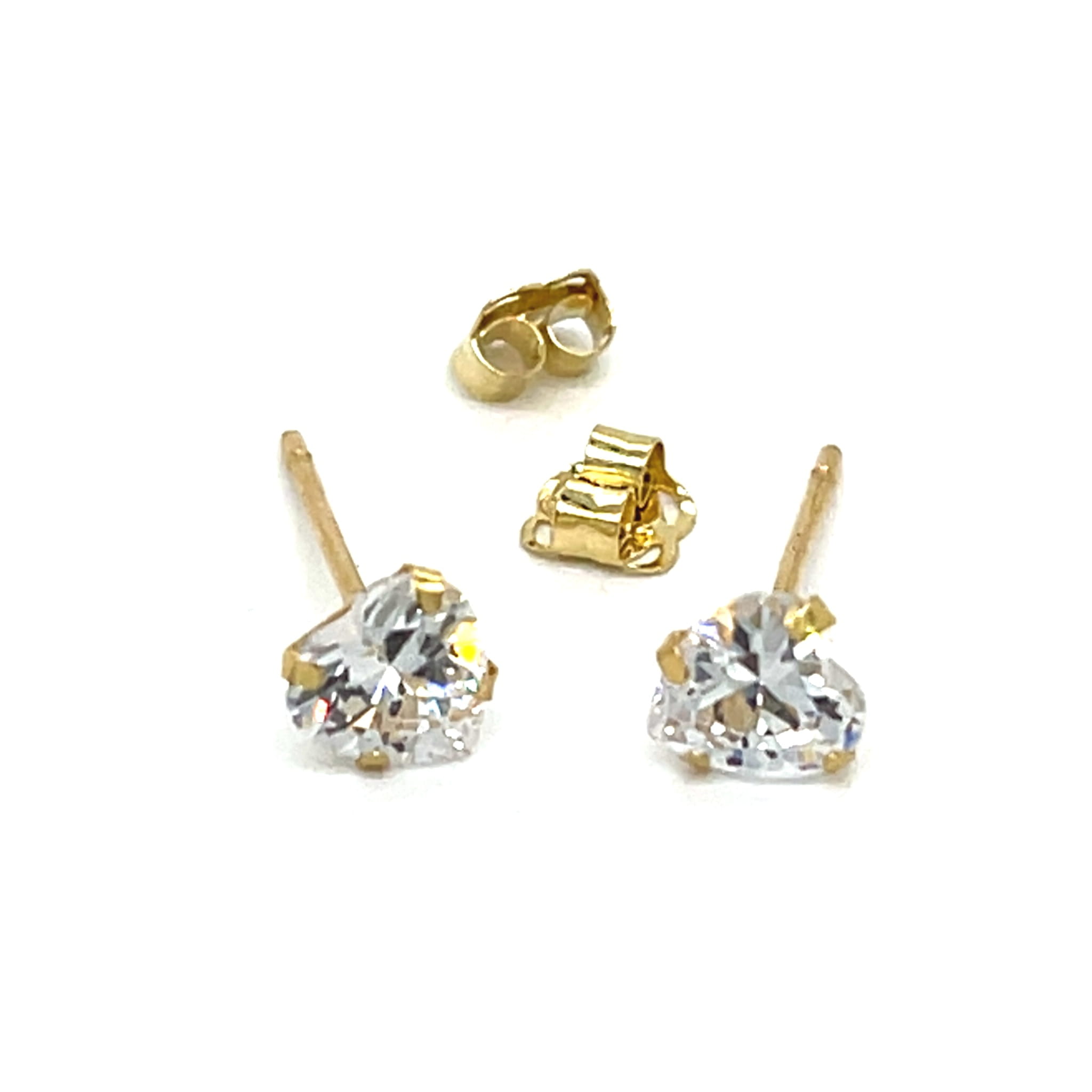 kolczyki symbol miłości serca złote, biżuteria motyw serca z cyrkoniami, złote kolczyki z symbolem uczuć, symboliczna biżuteria damska złoto 585